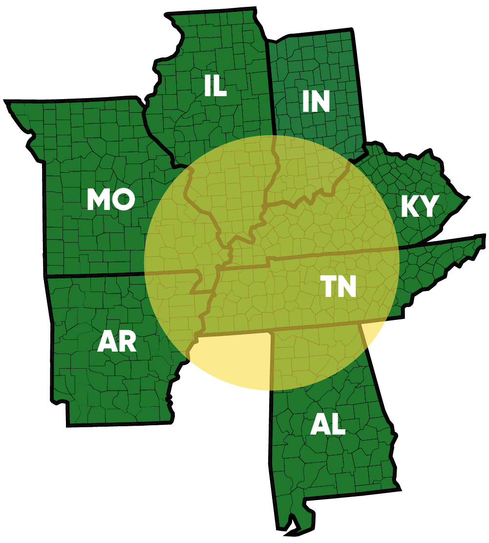 Winter Canola State Area Map