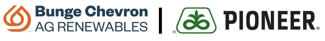 Bunge Chevron Ag Renewables and Pioneer logos